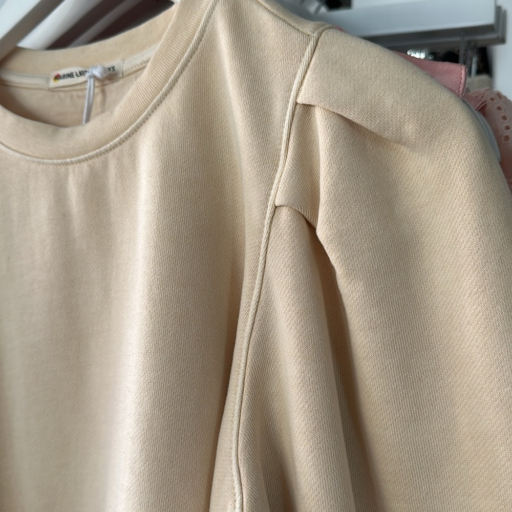 Marine Layer Sweatshirt Enya Puff Sleeve Comfy - Picture 6 of 6